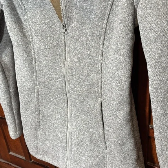 The North Face Lunabrooke Full Zip Sweater Jacket Heather Gray - Sz. Small - Picture 9 of 14